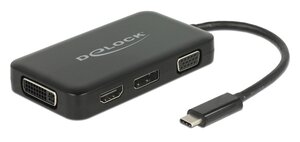 DELOCK αντάπτορας USB-C σε VGA+HDMI+DVI+DisplayPort 63929