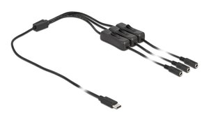 DELOCK καλώδιο USB Type-C σε 3x DC 5.5 x 2.1mm 86801