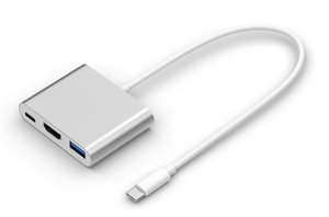 POWERTECH αντάπτορας USB-C σε USB 3.0/USB-C/HDMI CAB-UC004