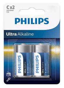 PHILIPS Ultra αλκαλικές μπαταρίες LR14E2B/10