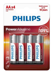 PHILIPS Power αλκαλικές μπαταρίες LR6P4B/10