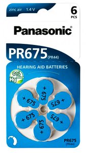 PANASONIC μπαταρίες ακουστικών βαρηκοΐας PR675