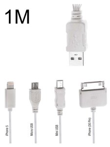 POWERTECH καλώδιο USB 4 in 1 PT-214