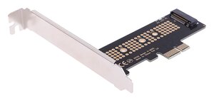 POWERTECH κάρτα επέκτασης PCIe x1 σε M.2 Key M NVMe TOOL-0046