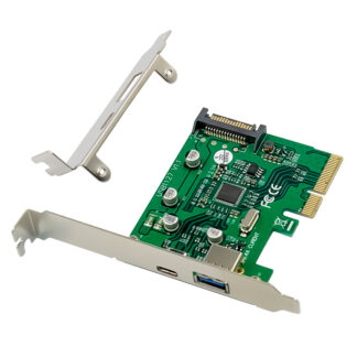 POWERTECH κάρτα επέκτασης PCIe σε USB 3.1 & USB-C ST618