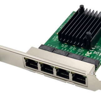 POWERTECH κάρτα επέκτασης PCIe σε 4x RJ45 GbE ST708