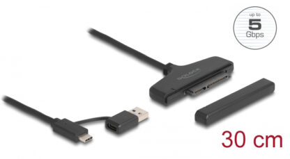 DELOCK αντάπτορας USB/USB-C σε SATA 61042 για 2.5" HDD/SSD