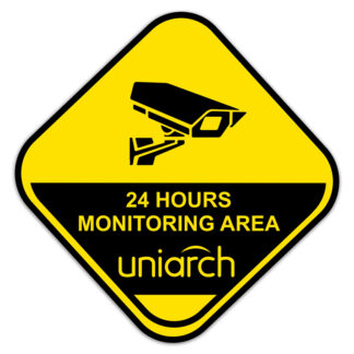 UNIARCH αυτοκόλλητο προειδοποίησης παρακολούθησης χώρου HW200227